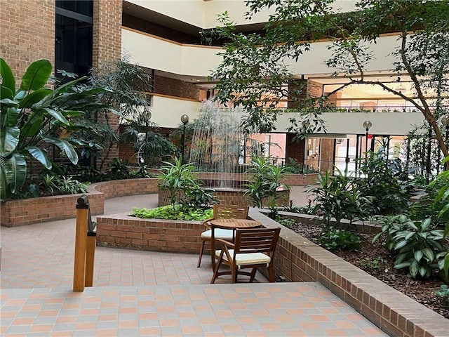 view of community featuring a patio