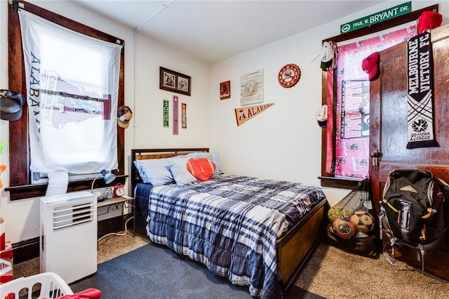 bedroom with carpet floors