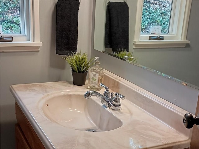 bathroom featuring vanity