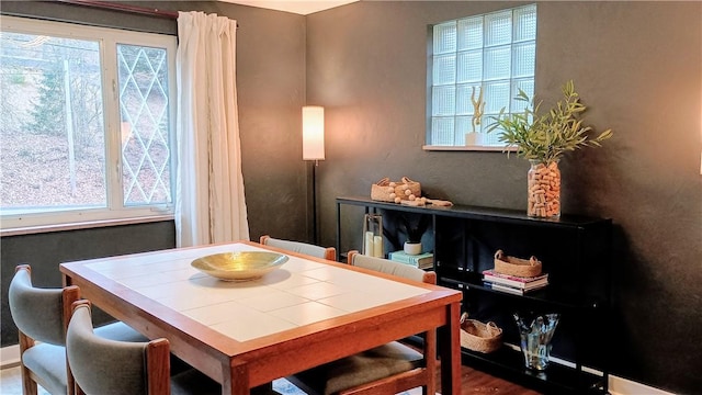 dining room featuring a healthy amount of sunlight