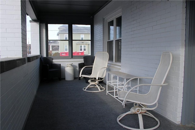 view of sunroom / solarium