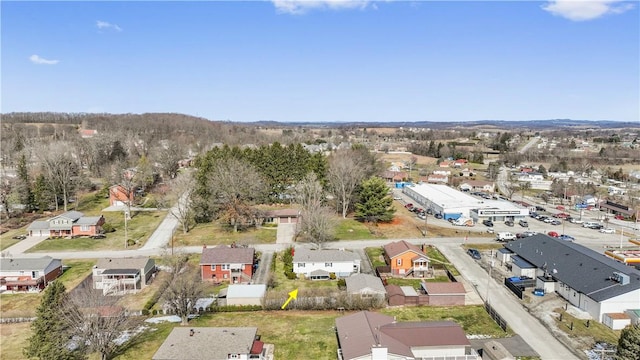 drone / aerial view with a residential view