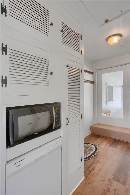 bathroom featuring wood finished floors