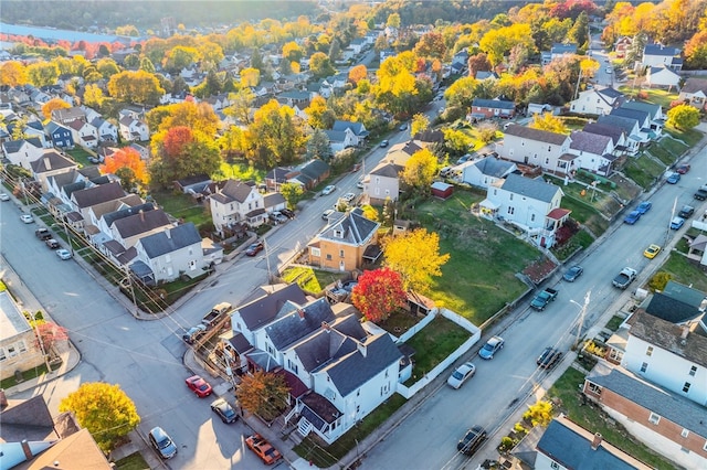 aerial view featuring a residential view