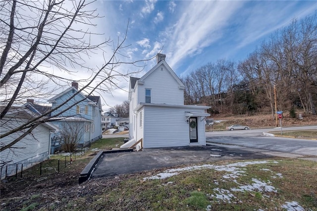 view of back of property