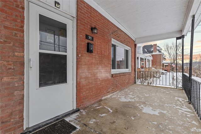 view of patio / terrace featuring covered porch