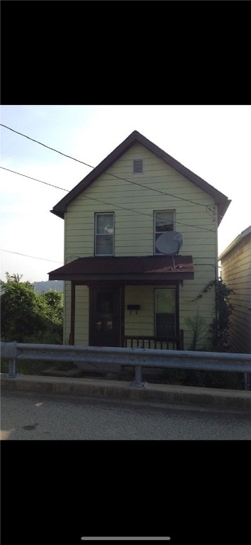 exterior space featuring a porch