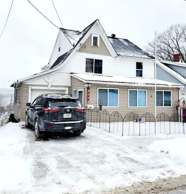 view of front of house featuring an attached garage