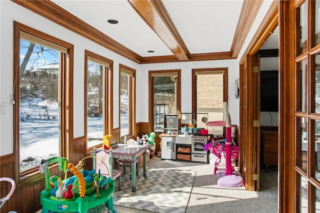 view of sunroom