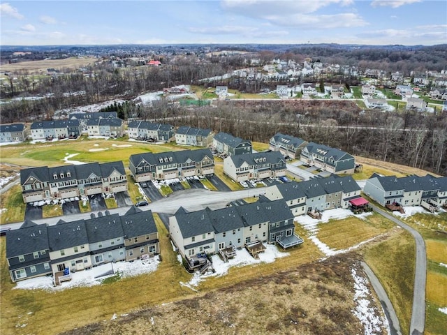 birds eye view of property featuring a residential view