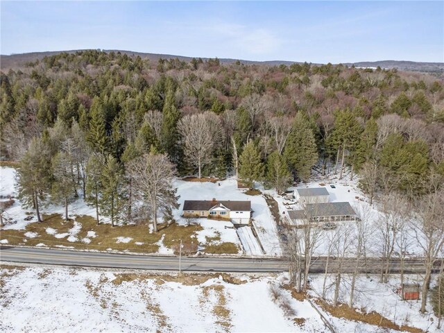 2972 Benshoff Hill Rd, Pa, PA 15909 - snowy aerial view with a view of trees