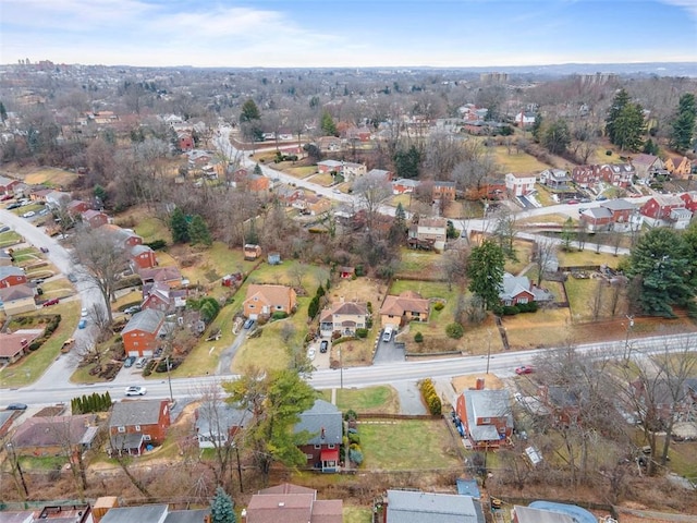 drone / aerial view featuring a residential view