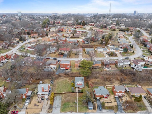 birds eye view of property featuring a residential view