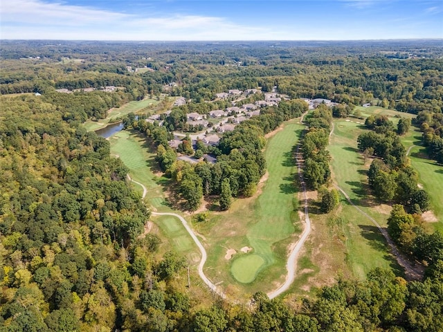 1143 Links Way W, Deer, PA 15044 - view of property location featuring a golf course, a large body of water, and a heavily wooded area