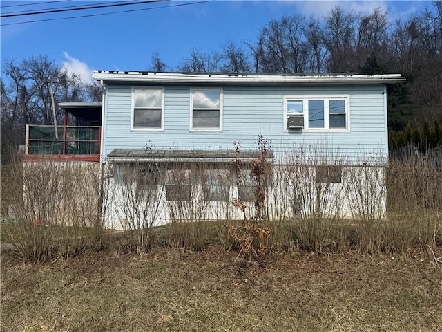 view of rear view of property