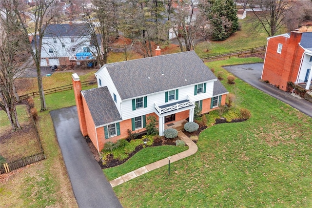 birds eye view of property