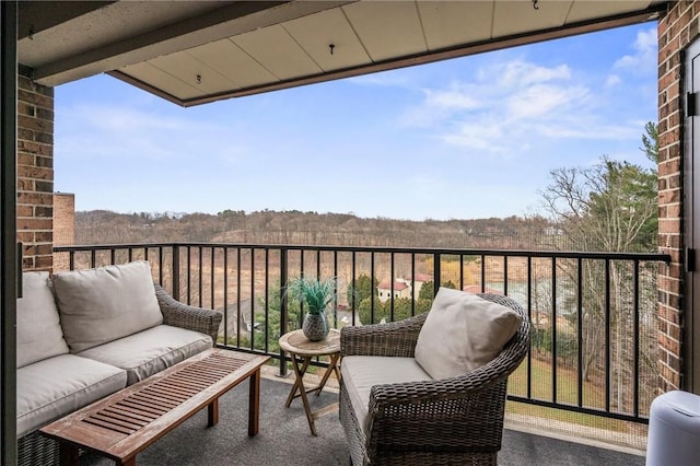 view of balcony