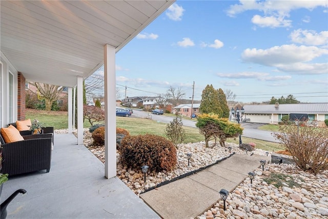 view of patio / terrace with outdoor lounge area