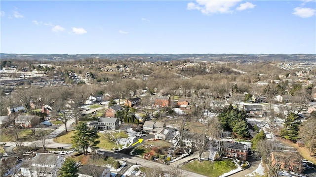 bird's eye view featuring a residential view