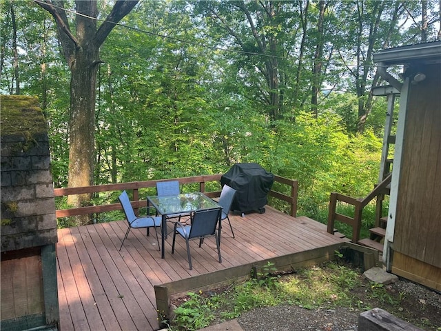 1958 Church Hill Rd, North-Other Area, PA 16351 - deck with a grill and outdoor dining space