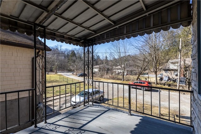 view of balcony