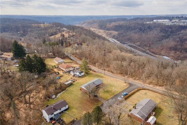 aerial view with a view of trees