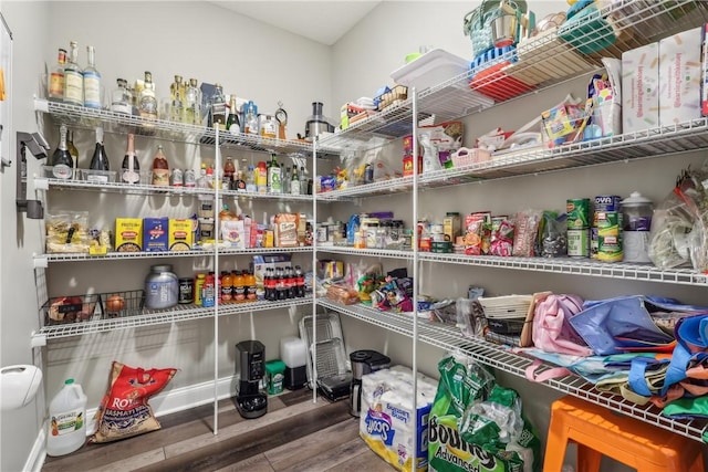 view of pantry