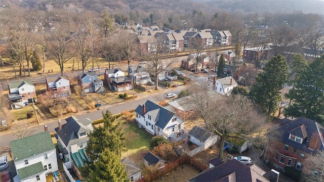 bird's eye view featuring a residential view