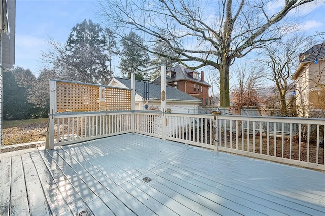 view of wooden terrace