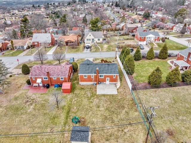 drone / aerial view featuring a residential view