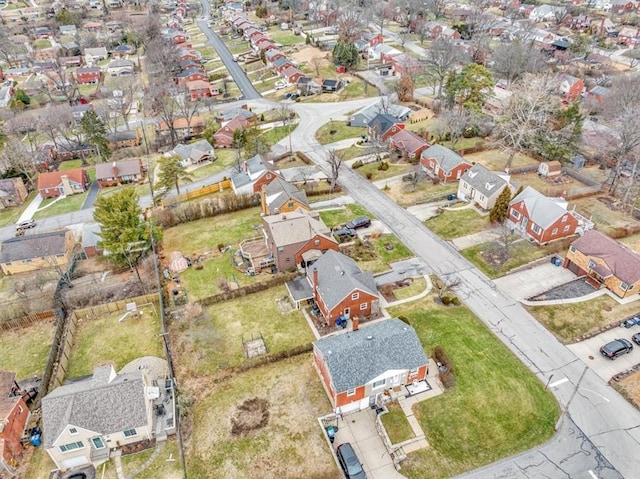 aerial view featuring a residential view