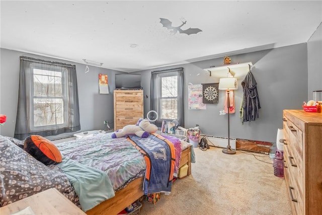 bedroom with carpet flooring