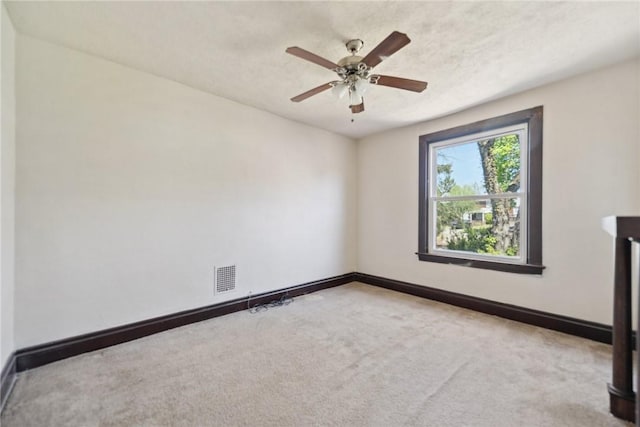 104 Georgetown Ave, West View, PA 15229 - carpeted spare room featuring baseboards, a ceiling fan, and visible vents