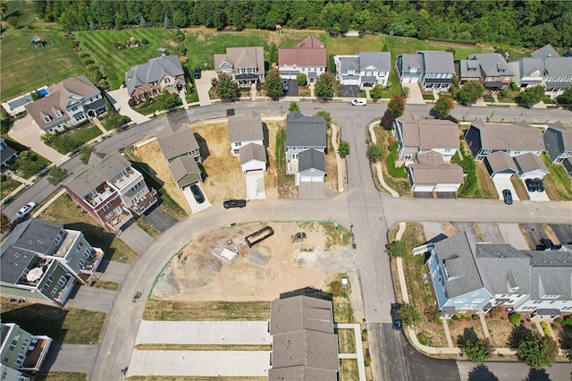 bird's eye view featuring a residential view