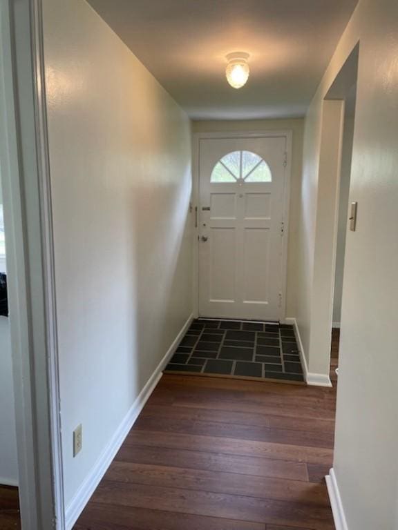 3503 State Route 208, Wilmington Twp, PA 16142 - entryway with baseboards and dark wood finished floors