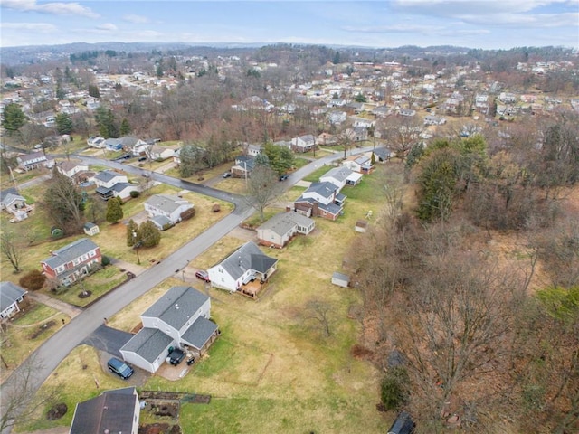 bird's eye view featuring a residential view