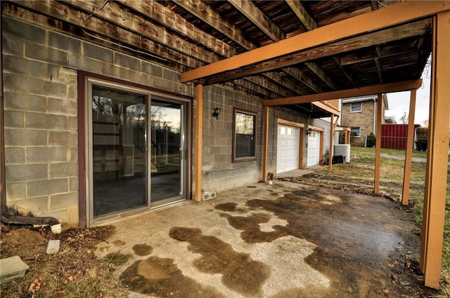 view of patio with fence