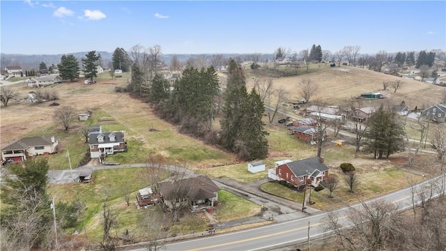 bird's eye view featuring a rural view