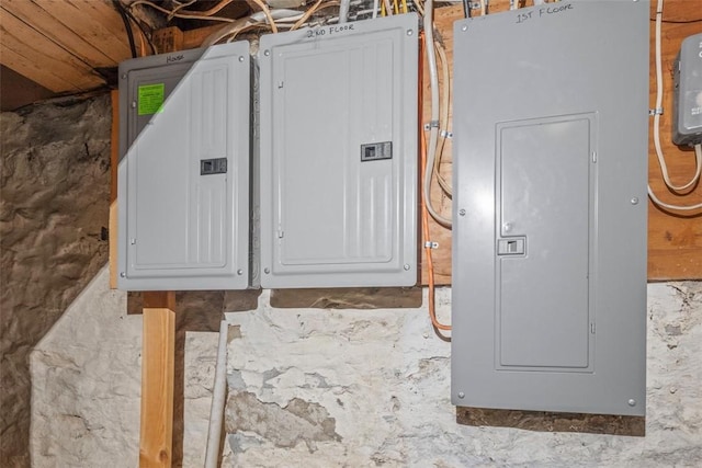 utility room featuring electric panel