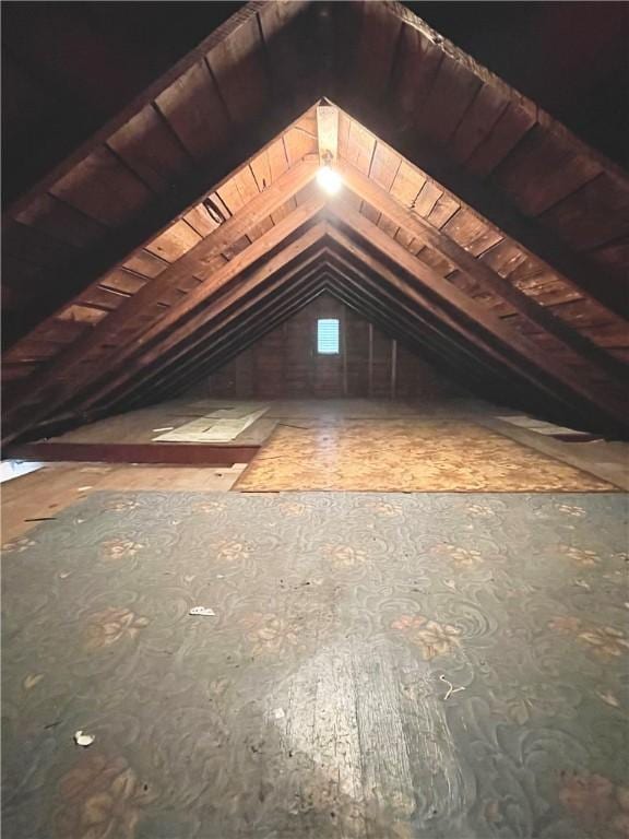 view of attic