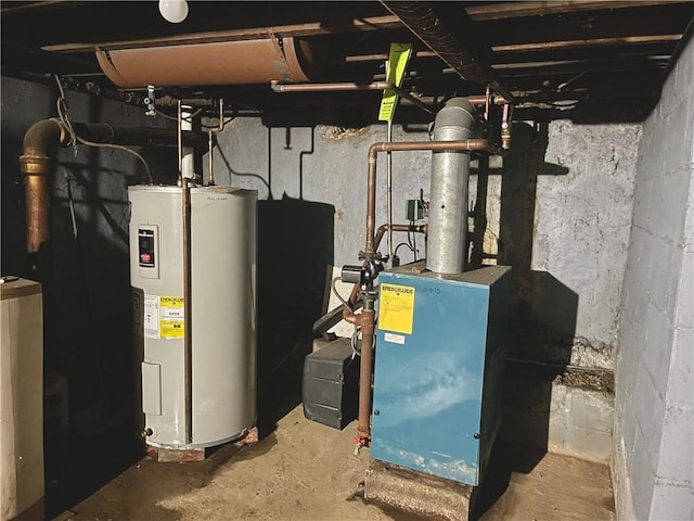 utilities featuring electric water heater