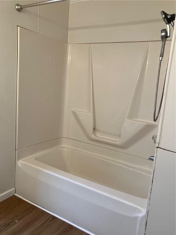 bathroom with wood finished floors