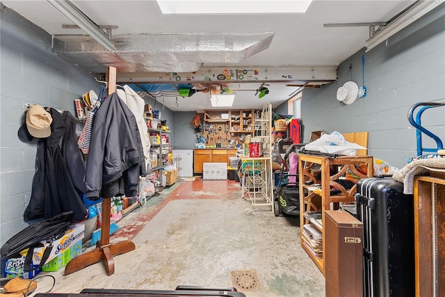 storage room featuring a garage