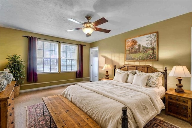255 Grace Manor Dr, Robinson Twp Nwa, PA 15108 - bedroom with baseboards, ceiling fan, and carpet floors