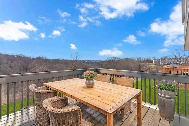 255 Grace Manor Dr, Robinson Twp Nwa, PA 15108 - wooden deck with a yard and outdoor dining area