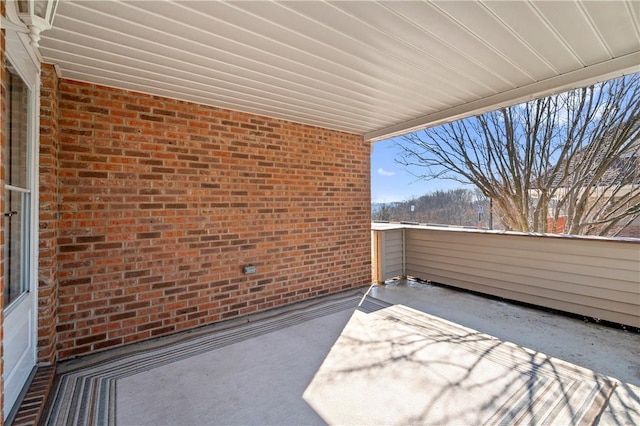 view of patio / terrace with a balcony