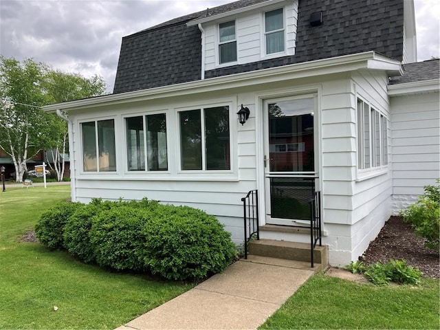 225 Country Club Rd, Penn Twp But, PA 16002 - property entrance with a shingled roof and a lawn