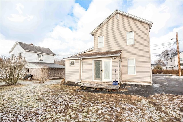 view of rear view of property