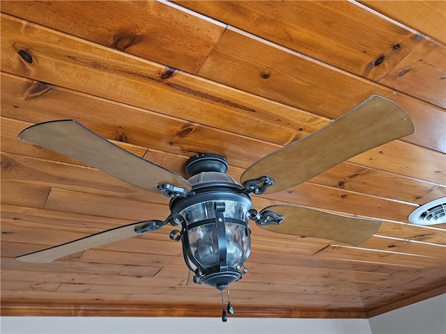 interior details featuring wood ceiling