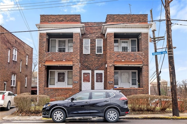 multi unit property with brick siding